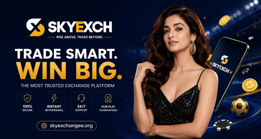 Skyexch online cricket betting exchange platform dashboard for Indian bettors