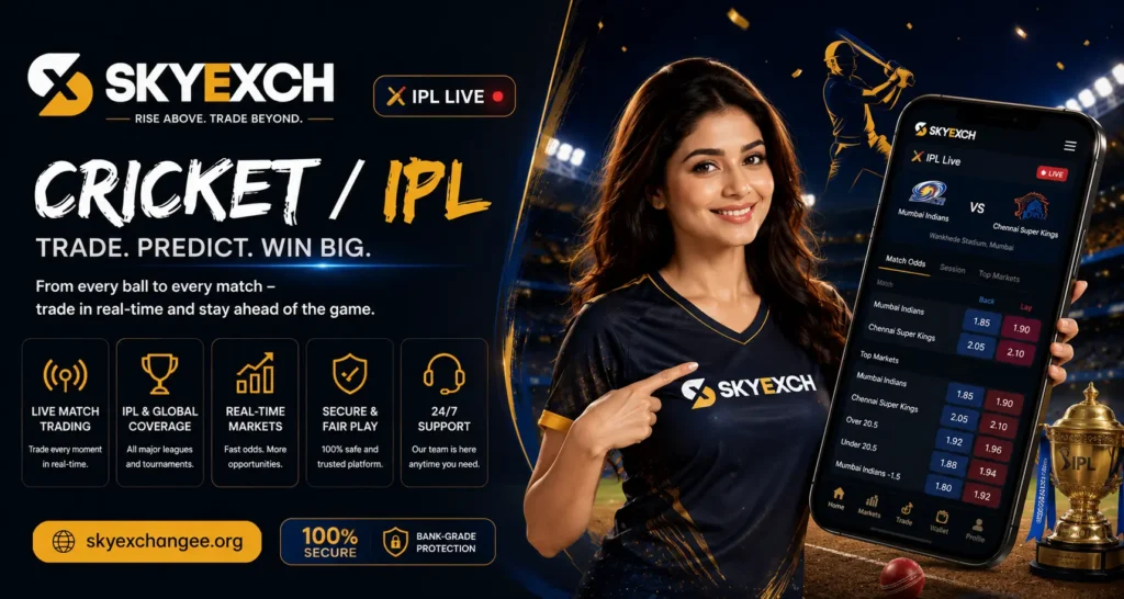 Skyexch ball-by-ball live IPL betting with session totals and over-by-over markets
