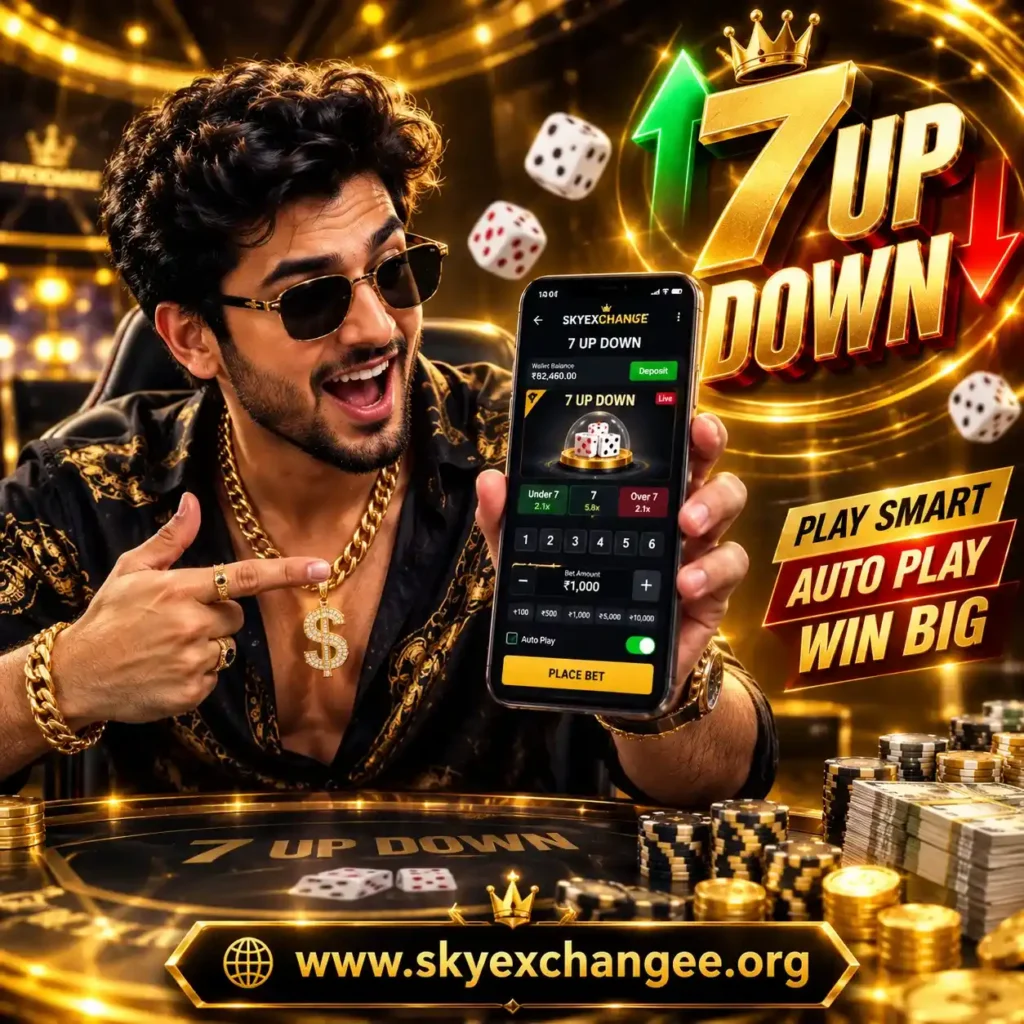 Skyexch ID 7 Up Down gaming promotion