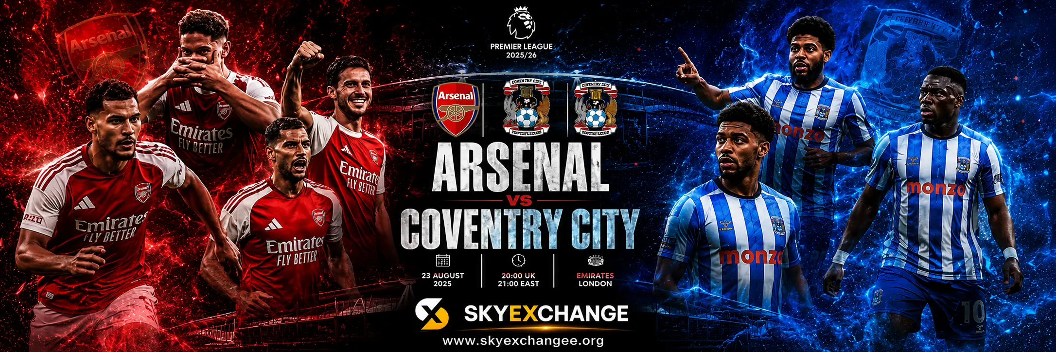Arsenal vs Coventry City in Skyexch