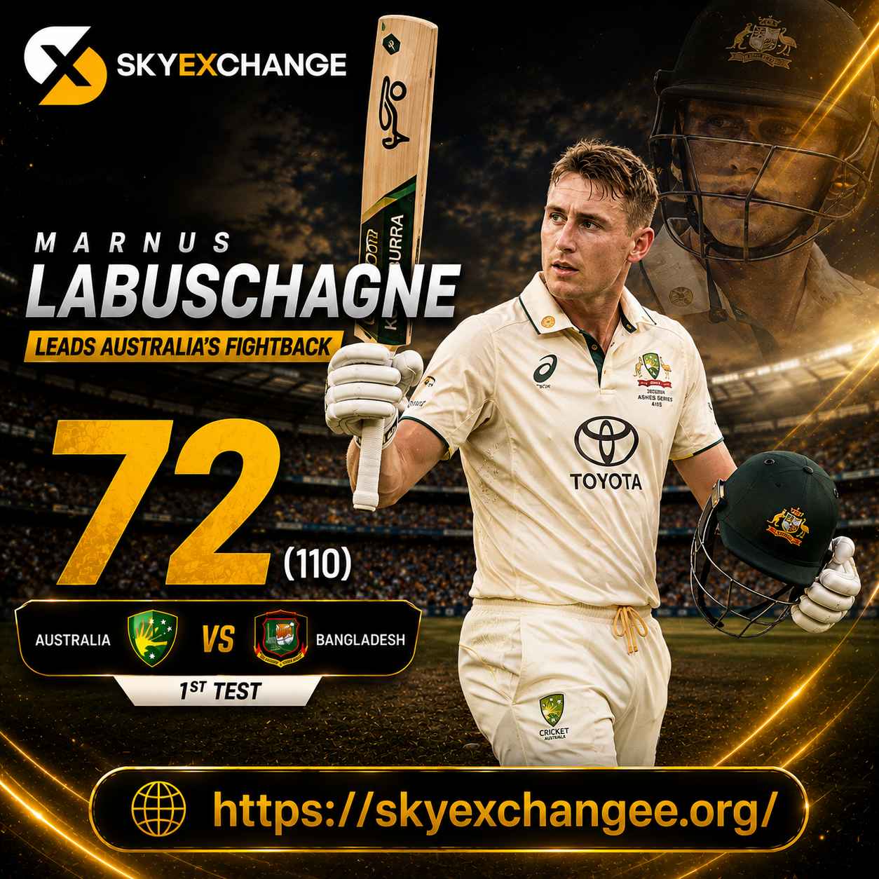Australia vs Bangladesh Test labuschangne Skyexchart