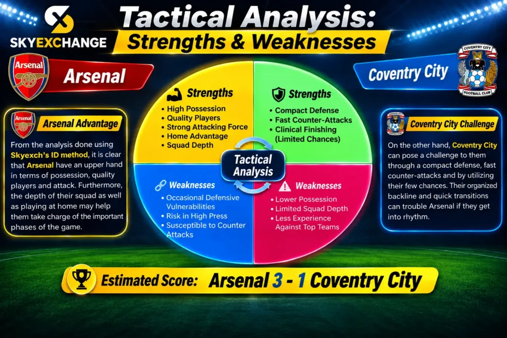 Skyexch Arsenal vs Coventry Tactical Analysis