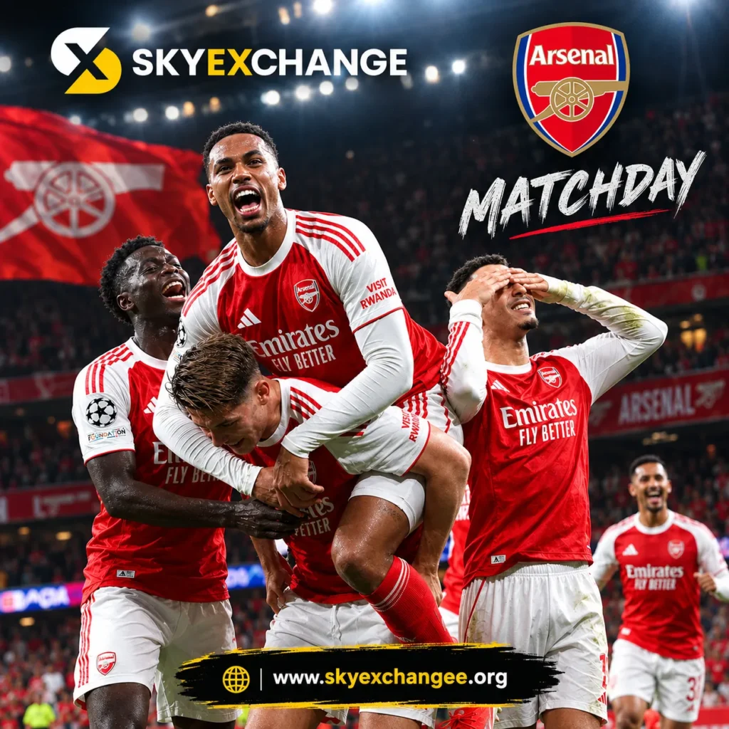 Arsenal Matchday Celebration of skyexchnage platform