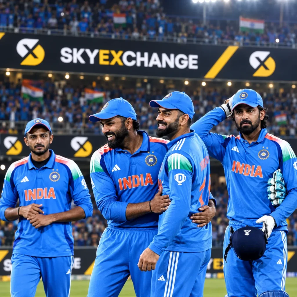 Indian Cricket Team Under Stadium