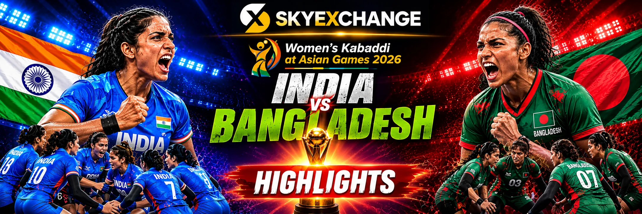 Sky247 Bangladesh vs India Women’s Kabaddi Match