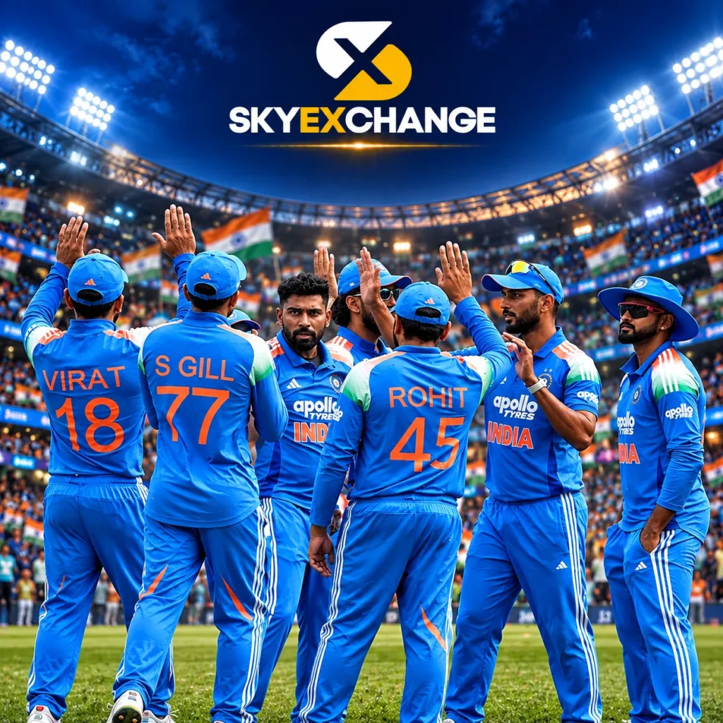 India vs West Indies odi squad with Sky exch