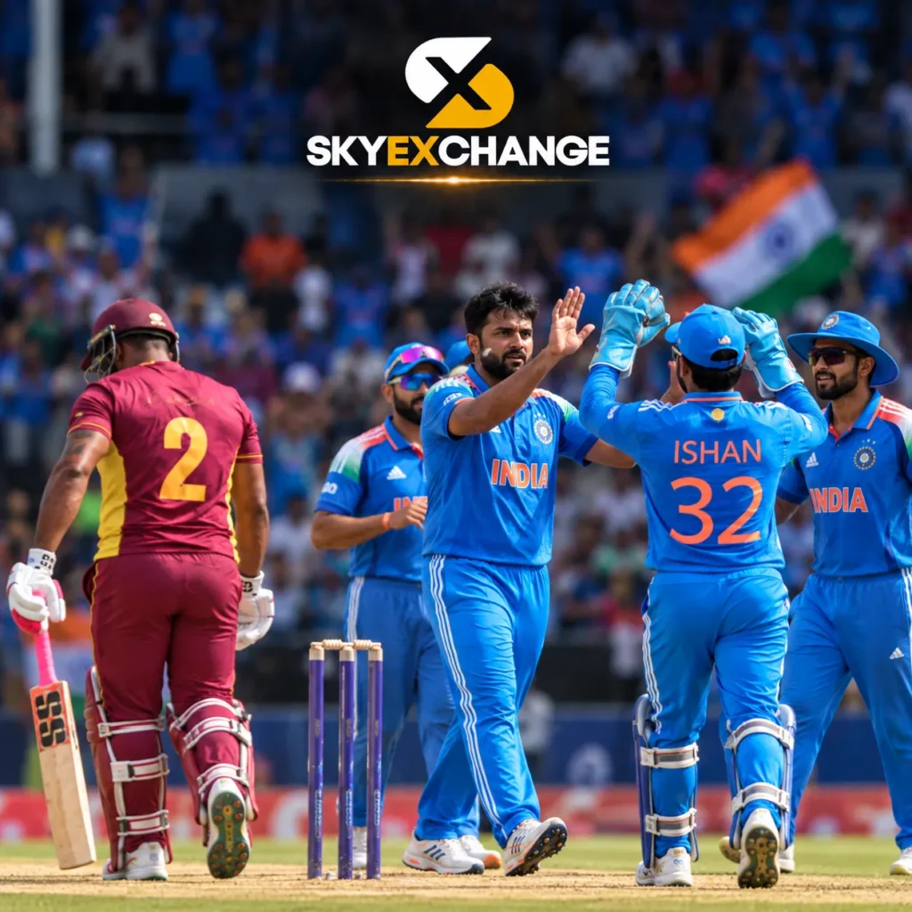India vs West Indies odi live with Sky exch